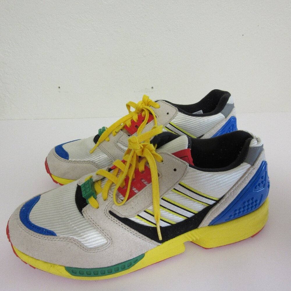 ADIDAS Lego Multicolor Torsion ZX 8000 Low Top 10 1/2 Lace Up Sneakers